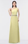 ColsBM Brooklyn Soft Yellow Elegant A-line Asymmetric Neckline Sleeveless Floor Length Bridesmaid Dresses