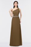 ColsBM Brooklyn Truffle Elegant A-line Asymmetric Neckline Sleeveless Floor Length Bridesmaid Dresses