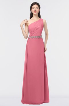 ColsBM Brooklyn Watermelon Elegant A-line Asymmetric Neckline Sleeveless Floor Length Bridesmaid Dresses