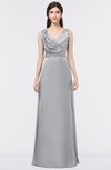 ColsBM Jocelyn Ash Elegant A-line V-neck Zip up Floor Length Appliques Bridesmaid Dresses