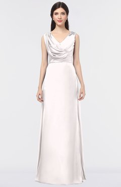ColsBM Jocelyn Petal Pink Elegant A-line V-neck Zip up Floor Length Appliques Bridesmaid Dresses