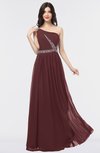 ColsBM Anabella Burgundy Modern A-line Asymmetric Neckline Zip up Floor Length Bridesmaid Dresses
