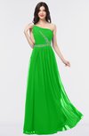 ColsBM Anabella Jasmine Green Modern A-line Asymmetric Neckline Zip up Floor Length Bridesmaid Dresses