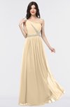 ColsBM Anabella Marzipan Modern A-line Asymmetric Neckline Zip up Floor Length Bridesmaid Dresses