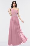 ColsBM Anabella Rosebloom Modern A-line Asymmetric Neckline Zip up Floor Length Bridesmaid Dresses