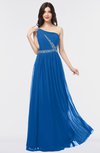 ColsBM Anabella Royal Blue Modern A-line Asymmetric Neckline Zip up Floor Length Bridesmaid Dresses