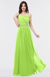 ColsBM Anabella Sharp Green Modern A-line Asymmetric Neckline Zip up Floor Length Bridesmaid Dresses