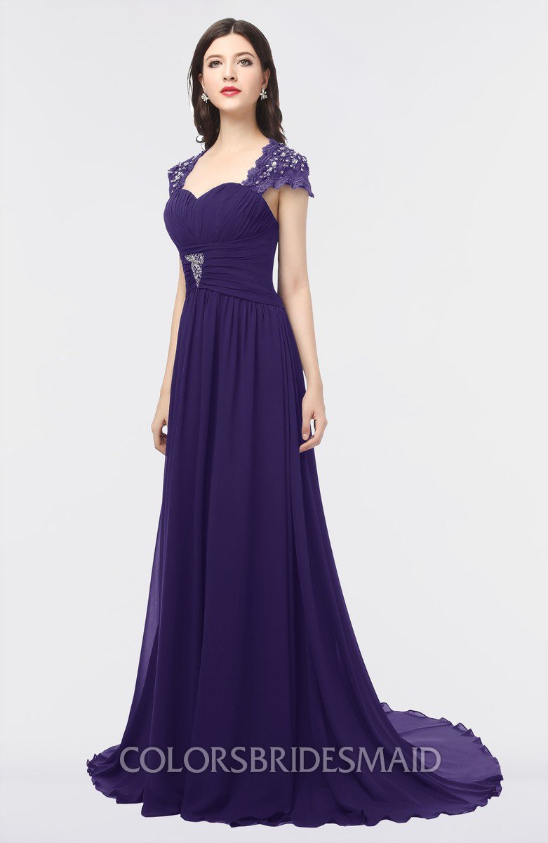 blue and purple bridesmaid dresses