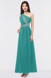 ColsBM Gemma Emerald Green Mature A-line Sleeveless Asymmetric Appliques Bridesmaid Dresses