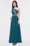 ColsBM Gemma Moroccan Blue Mature A-line Sleeveless Asymmetric Appliques Bridesmaid Dresses
