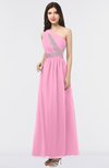 ColsBM Gemma Pink Mature A-line Sleeveless Asymmetric Appliques Bridesmaid Dresses