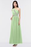 ColsBM Gemma Sage Green Mature A-line Sleeveless Asymmetric Appliques Bridesmaid Dresses