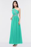 ColsBM Gemma Viridian Green Mature A-line Sleeveless Asymmetric Appliques Bridesmaid Dresses