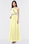 ColsBM Gemma Wax Yellow Mature A-line Sleeveless Asymmetric Appliques Bridesmaid Dresses