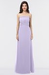 ColsBM Elena Light Purple Elegant A-line Strapless Criss-cross Straps Floor Length Appliques Bridesmaid Dresses