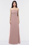 ColsBM Elena Nectar Pink Elegant A-line Strapless Criss-cross Straps Floor Length Appliques Bridesmaid Dresses