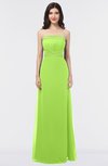 ColsBM Elena Sharp Green Elegant A-line Strapless Criss-cross Straps Floor Length Appliques Bridesmaid Dresses
