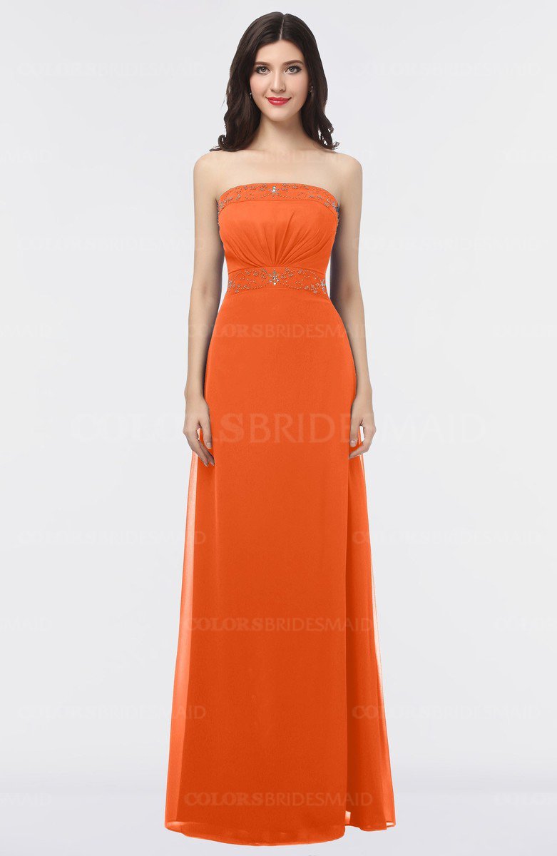 ColsBM Elena Tangerine Bridesmaid Dresses ColorsBridesmaid