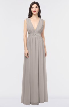 ColsBM Imani Mushroom Elegant A-line Sleeveless Zip up Appliques Bridesmaid Dresses