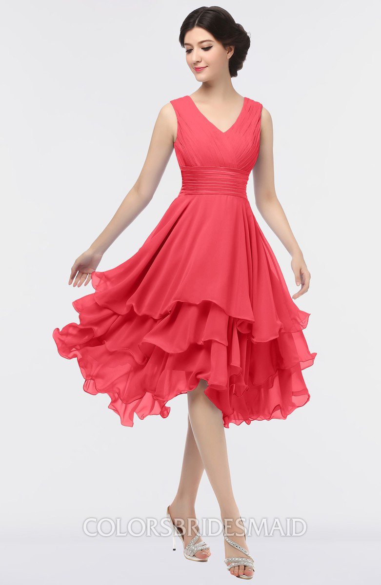 coral bridesmaid dresses