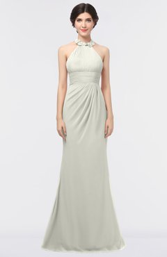 ColsBM Miranda Ivory Antique Halter Sleeveless Zip up Floor Length Bridesmaid Dresses