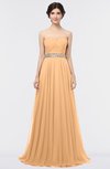 ColsBM Zahra Apricot Elegant A-line Strapless Sleeveless Half Backless Bridesmaid Dresses