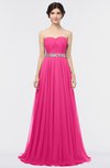 ColsBM Zahra Fandango Pink Elegant A-line Strapless Sleeveless Half Backless Bridesmaid Dresses