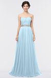 ColsBM Zahra Ice Blue Elegant A-line Strapless Sleeveless Half Backless Bridesmaid Dresses