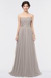 ColsBM Zahra Mushroom Elegant A-line Strapless Sleeveless Half Backless Bridesmaid Dresses