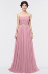 ColsBM Zahra Rosebloom Elegant A-line Strapless Sleeveless Half Backless Bridesmaid Dresses