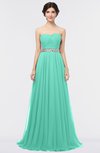 ColsBM Zahra Seafoam Green Elegant A-line Strapless Sleeveless Half Backless Bridesmaid Dresses