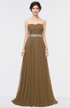 ColsBM Zahra Truffle Elegant A-line Strapless Sleeveless Half Backless Bridesmaid Dresses