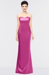 ColsBM Reagan Hot Pink Mature Column Strapless Zip up Floor Length Plainness Prom Dresses