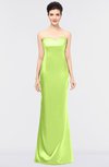 ColsBM Reagan Lime Green Mature Column Strapless Zip up Floor Length Plainness Prom Dresses