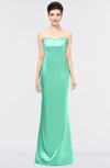 ColsBM Reagan Mint Green Mature Column Strapless Zip up Floor Length Plainness Prom Dresses