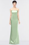 ColsBM Reagan Pale Green Mature Column Strapless Zip up Floor Length Plainness Prom Dresses