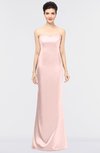 ColsBM Reagan Pastel Pink Mature Column Strapless Zip up Floor Length Plainness Prom Dresses