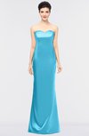 ColsBM Reagan River Blue Mature Column Strapless Zip up Floor Length Plainness Prom Dresses