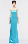 ColsBM Reagan Turquoise Mature Column Strapless Zip up Floor Length Plainness Prom Dresses