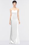 ColsBM Reagan White Mature Column Strapless Zip up Floor Length Plainness Prom Dresses