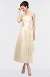 ColsBM Isabella Cornhusk Elegant A-line Bateau Sleeveless Zip up Ruching Evening Dresses