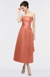 ColsBM Isabella Lantana Elegant A-line Bateau Sleeveless Zip up Ruching Evening Dresses