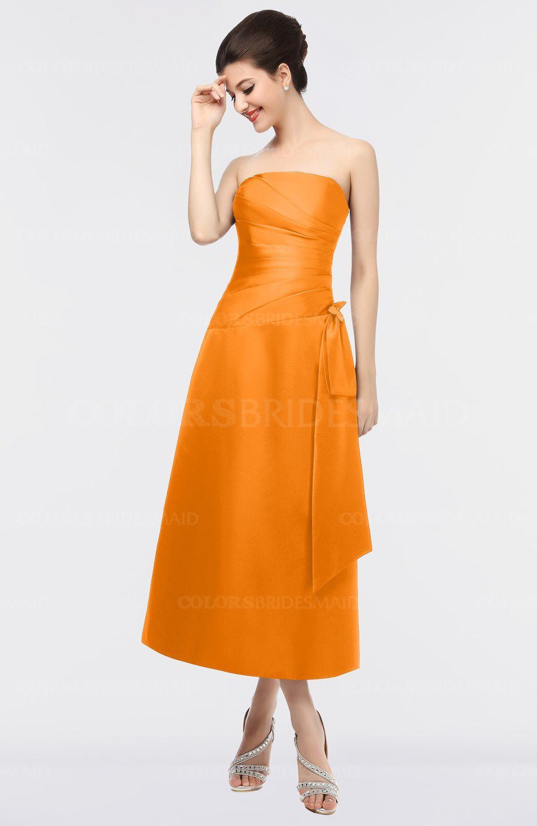 orange elegant dresses