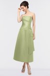 ColsBM Isabella Pistachio Elegant A-line Bateau Sleeveless Zip up Ruching Evening Dresses