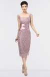 ColsBM Colette Blush Mature Column Sleeveless Zip up Lace Bridesmaid Dresses