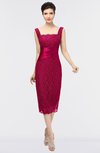 ColsBM Colette Virtual Pink Mature Column Sleeveless Zip up Lace Bridesmaid Dresses