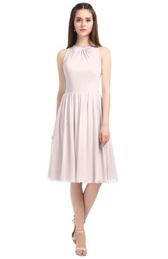 ColsBM Ivory Angel Wing Elegant A-line Jewel Zip up Knee Length Bridesmaid Dresses