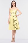 ColsBM Elora Daffodil Glamorous Sleeveless Zip up Knee Length Flower Bridesmaid Dresses