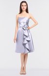 ColsBM Elora Lavender Blue Glamorous Sleeveless Zip up Knee Length Flower Bridesmaid Dresses