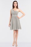 ColsBM Patsy Ashes Of Roses Sexy A-line Asymmetric Neckline Sleeveless Zip up Mini Bridesmaid Dresses